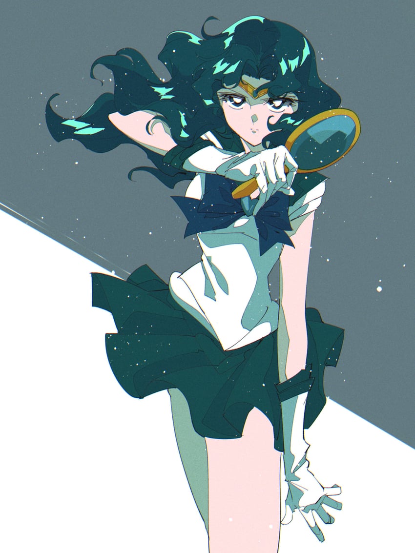 kaiou michiru and sailor neptune (bishoujo senshi sailor moon) drawn by pochi_(askas_is_god)