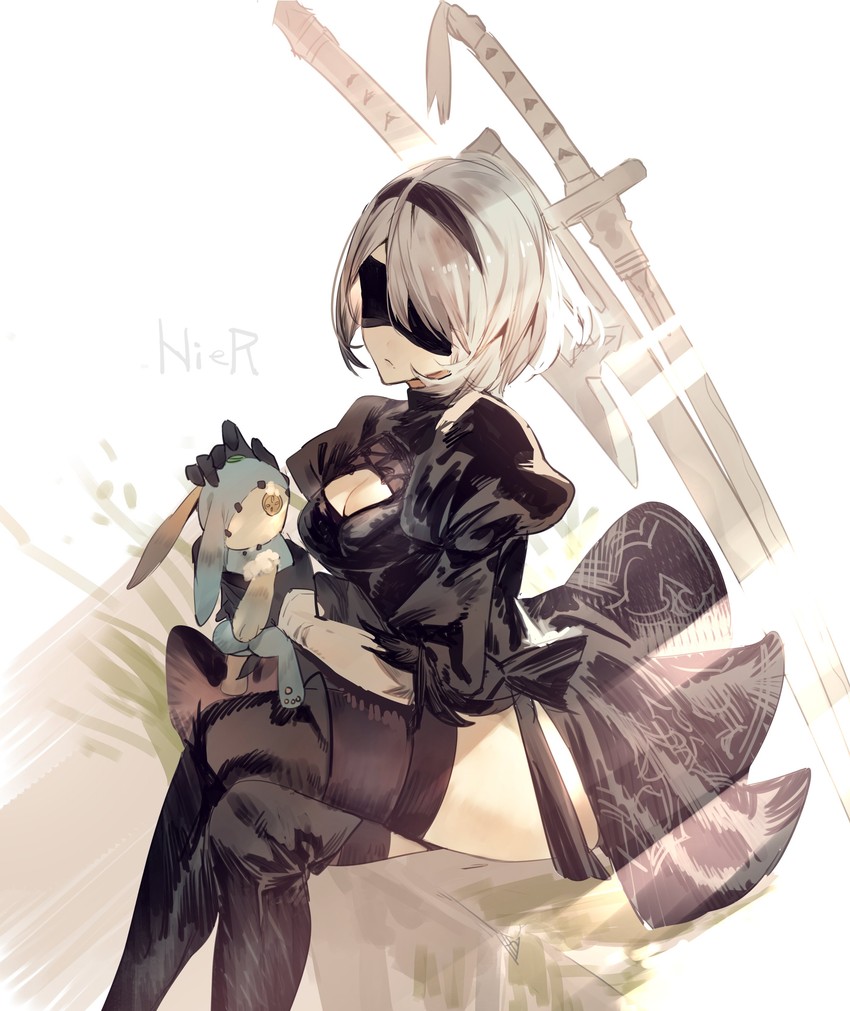 2b (nier and 1 more) drawn by mayutsuba_mono