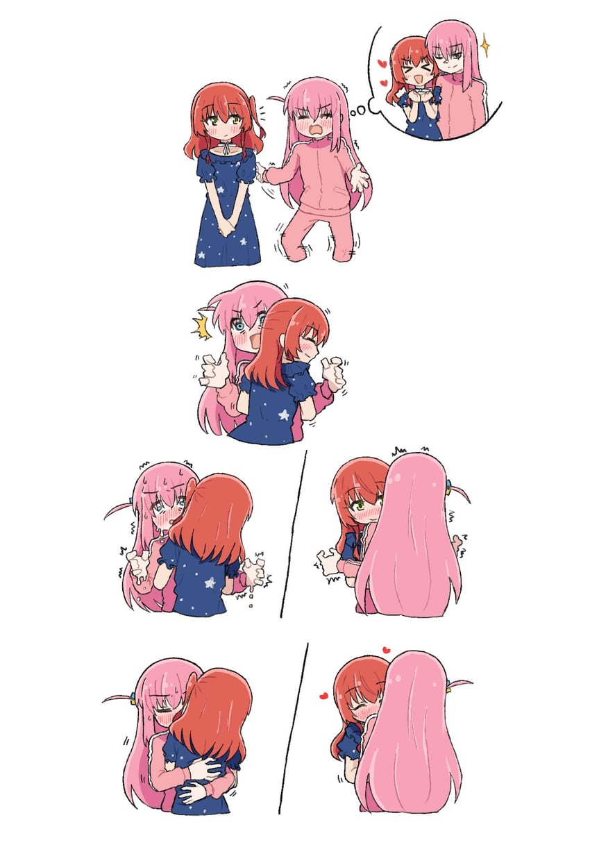 gotoh hitori and kita ikuyo (bocchi the rock!) drawn by tsw74194938