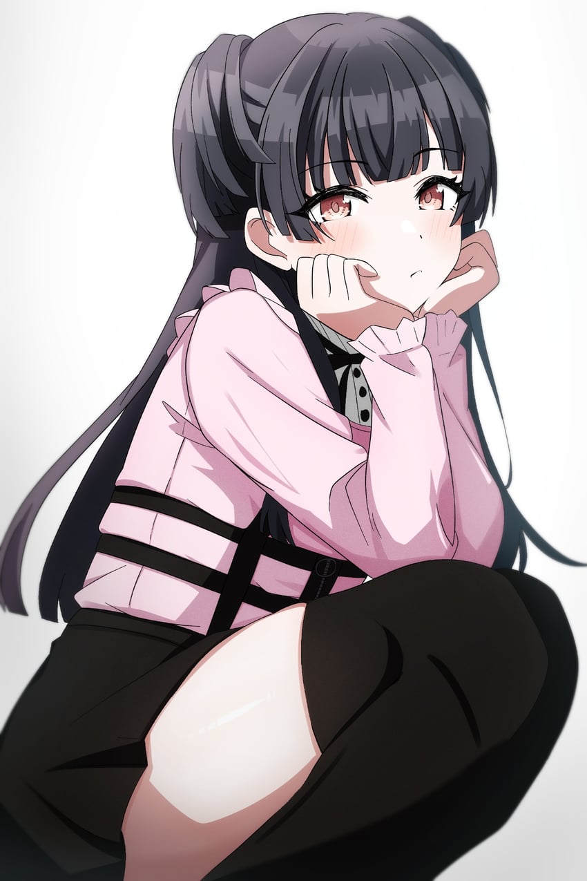 mayuzumi fuyuko (idolmaster and 1 more) drawn by musha_no_kozi