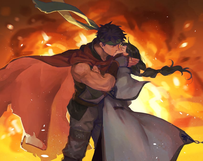 ike and soren (fire emblem and 1 more) drawn by picnicic
