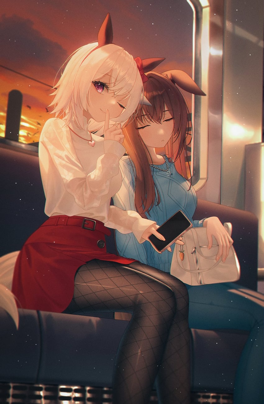 admire vega and curren chan (umamusume) drawn by rang_c