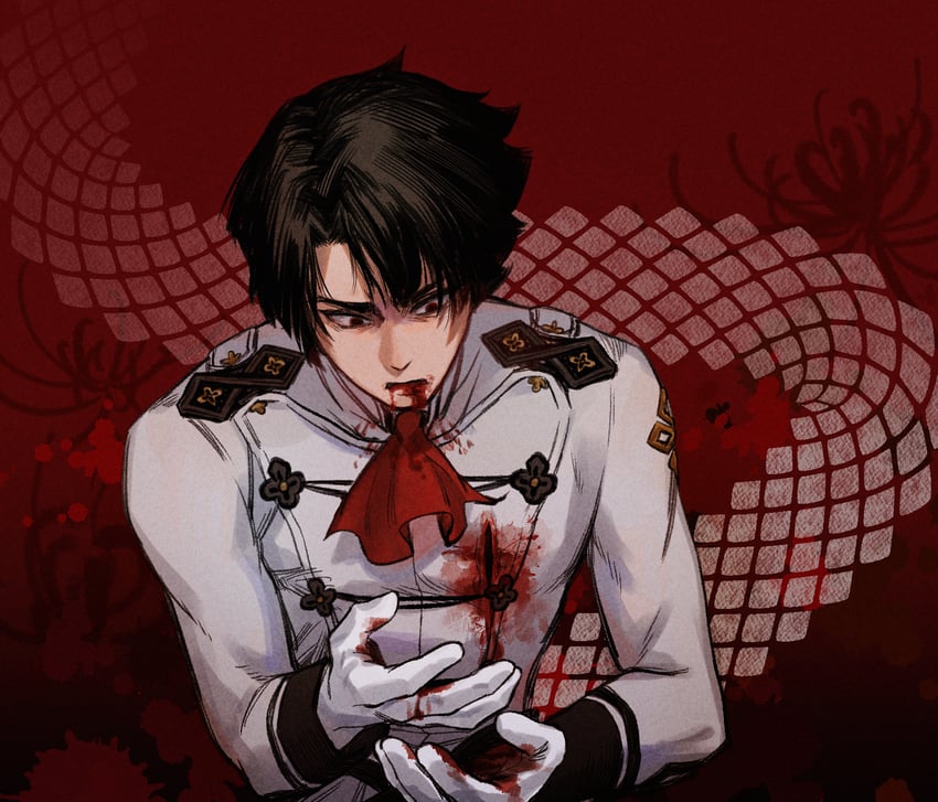 kazuma asogi (ace attorney and 1 more) drawn by kaze_(yznyttdgs)