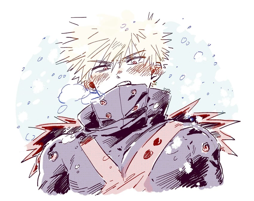bakugou katsuki (boku no hero academia) drawn by 12ko_to