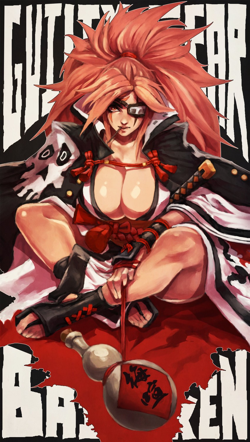 baiken (guilty gear and 1 more) drawn by monori_rogue