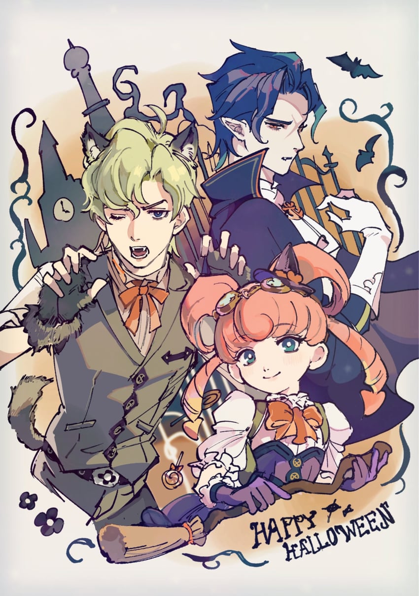 barok van zieks, herlock sholmes, and iris wilson (ace attorney and 1 more) drawn by reba_(akeruna)