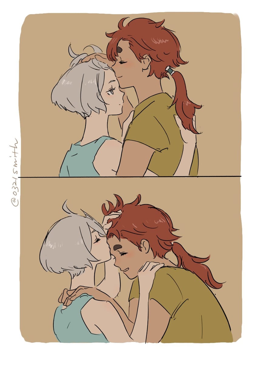 suletta mercury and miorine rembran (gundam and 1 more) drawn by 0321smith