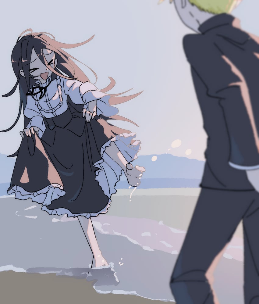 kamisaki hikaru and sonidori rioh (medalist) drawn by nzeneee