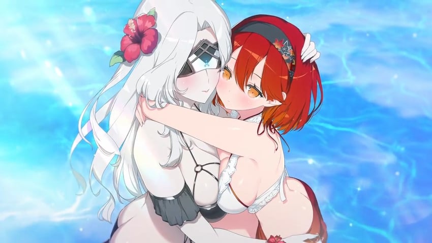kureha and tamayura (senran kagura and 1 more) drawn by yaegashi_nan