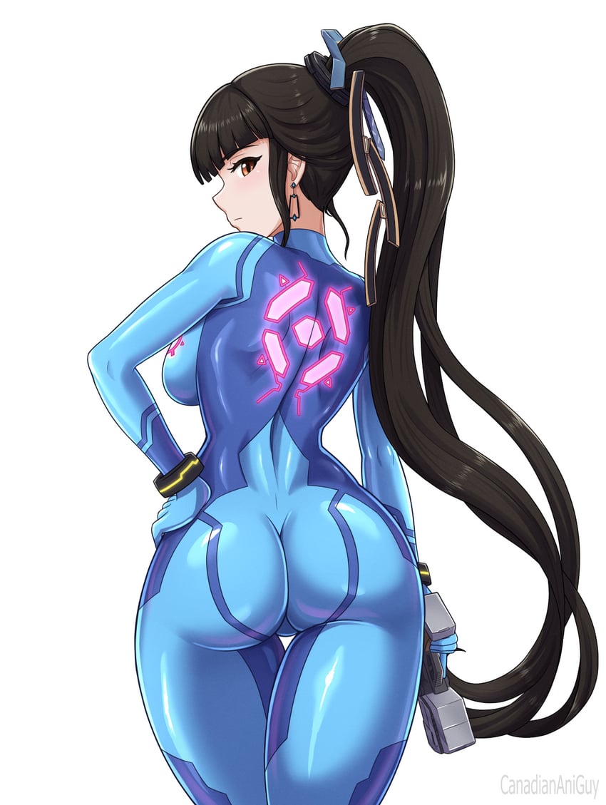 samus aran and eve (metroid and 2 more) drawn by canadiananiguy