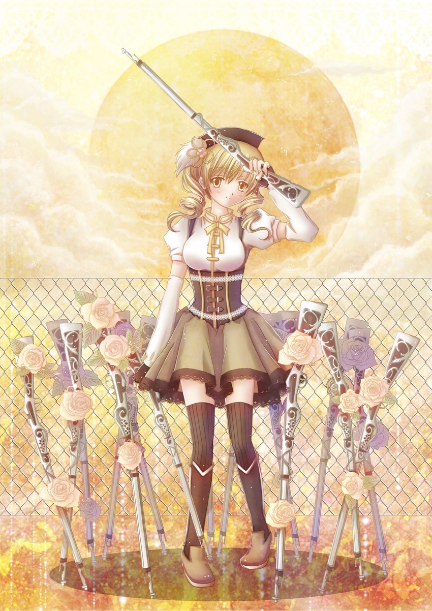 tomoe mami (mahou shoujo madoka magica) drawn by lazy_orange