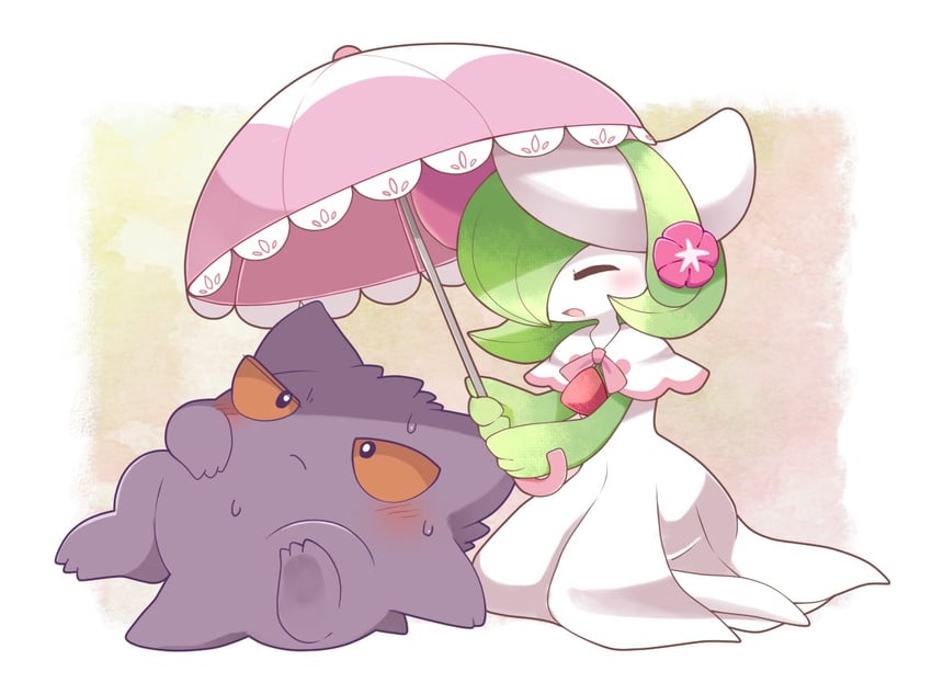 gardevoir and gengar (pokemon and 1 more) drawn by akuasu