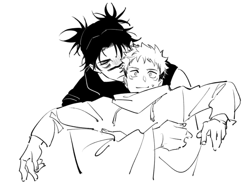 itadori yuuji and choso (jujutsu kaisen) drawn by yi_(826805607)