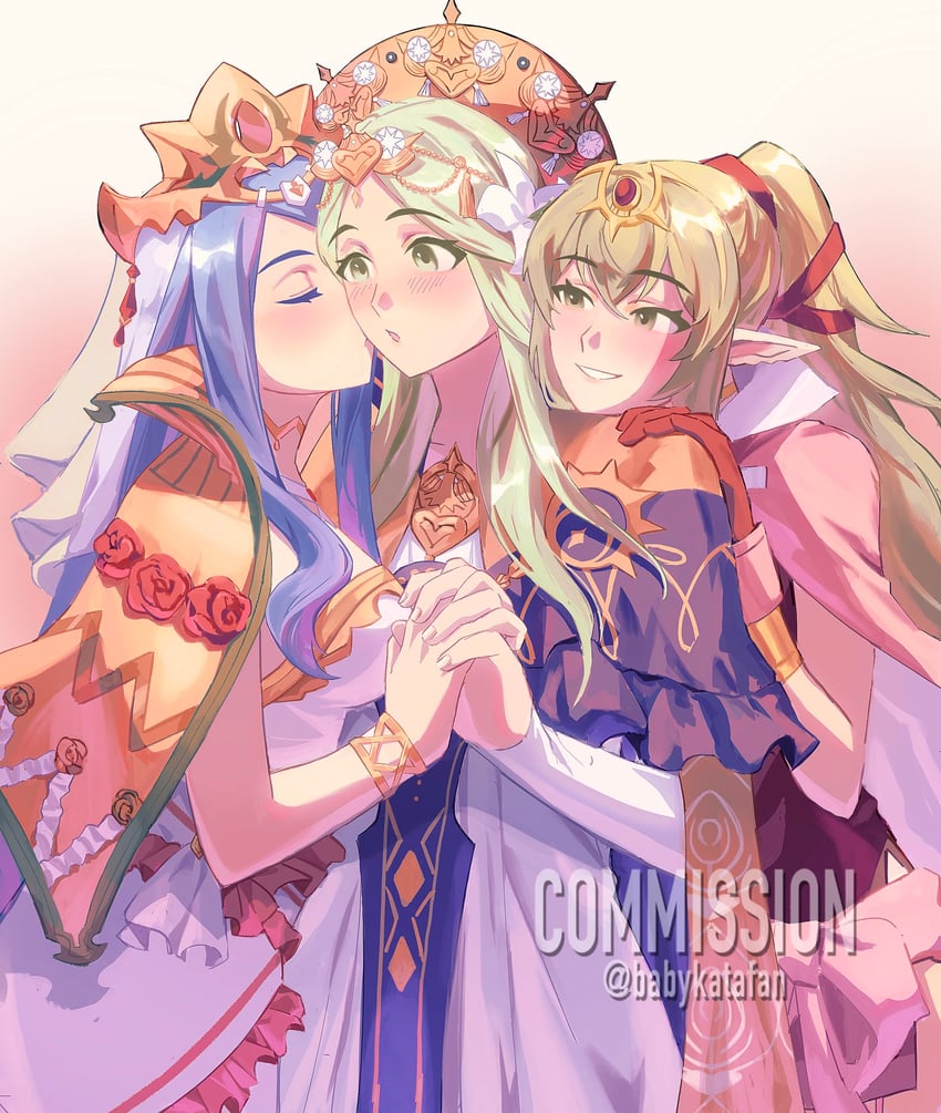 tiki, rhea, and lumera (fire emblem and 3 more) drawn by babykatafan