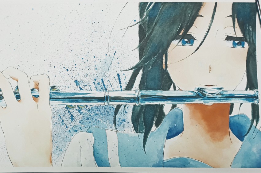kasaki nozomi (hibike! euphonium and 1 more) drawn by janet524
