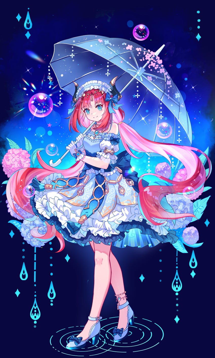 nilou (genshin impact and 1 more) drawn by viclim-monou