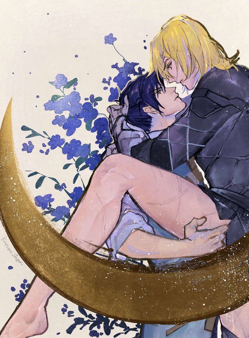 dimitri alexandre blaiddyd and felix hugo fraldarius (fire emblem and 1 more) drawn by sevenney