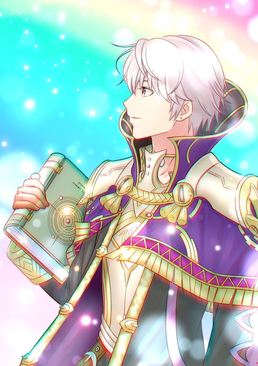 male robin (fire emblem and 2 more) drawn by citronhsp