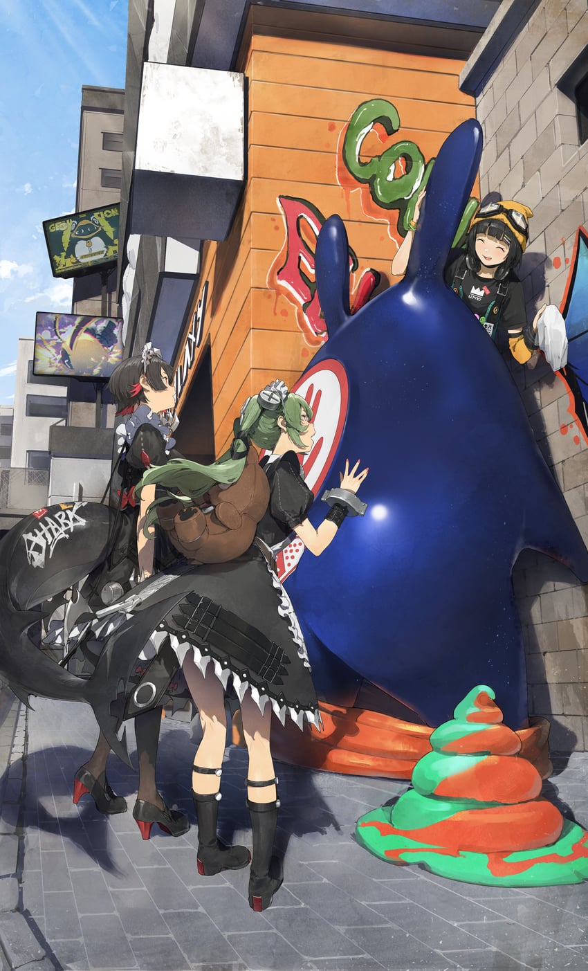 ellen joe, corin wickes, penguinboo, and susie (zenless zone zero) drawn by somehira_katsu