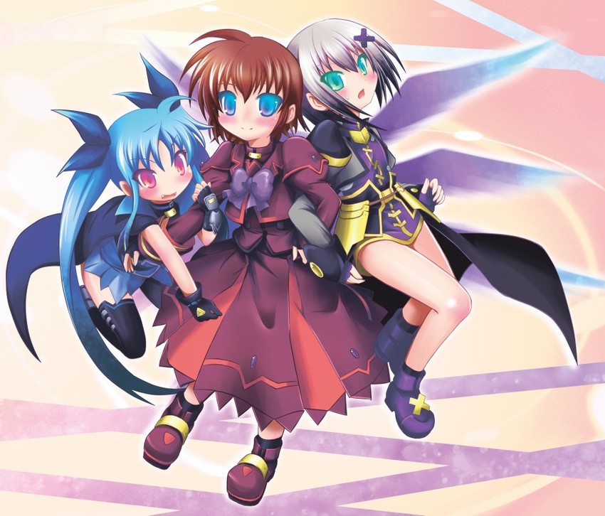 stern the destructor, levi the slasher, and lord dearche (lyrical nanoha and 3 more) drawn by satsuki_suzuran