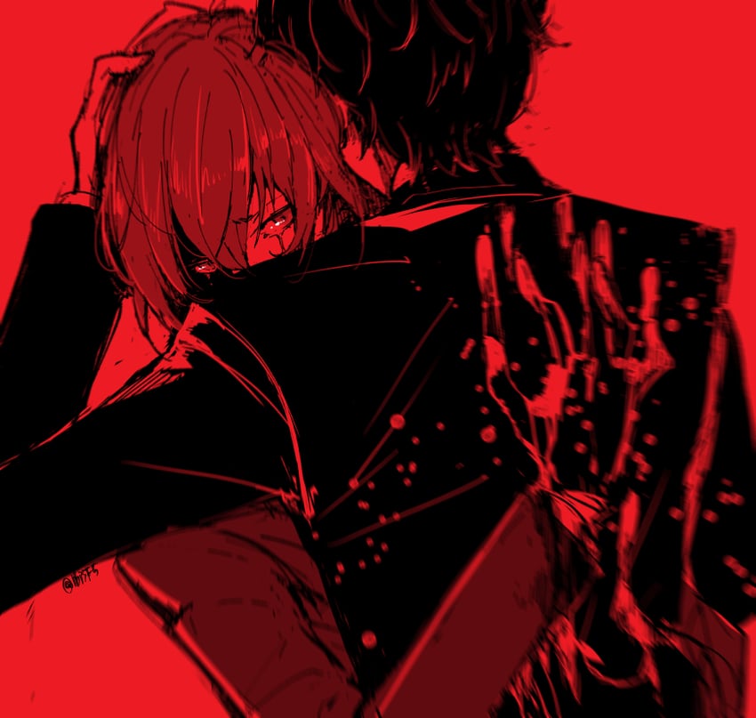 amamiya ren and akechi gorou (persona and 1 more) drawn by hi_(ibisf5umauma)
