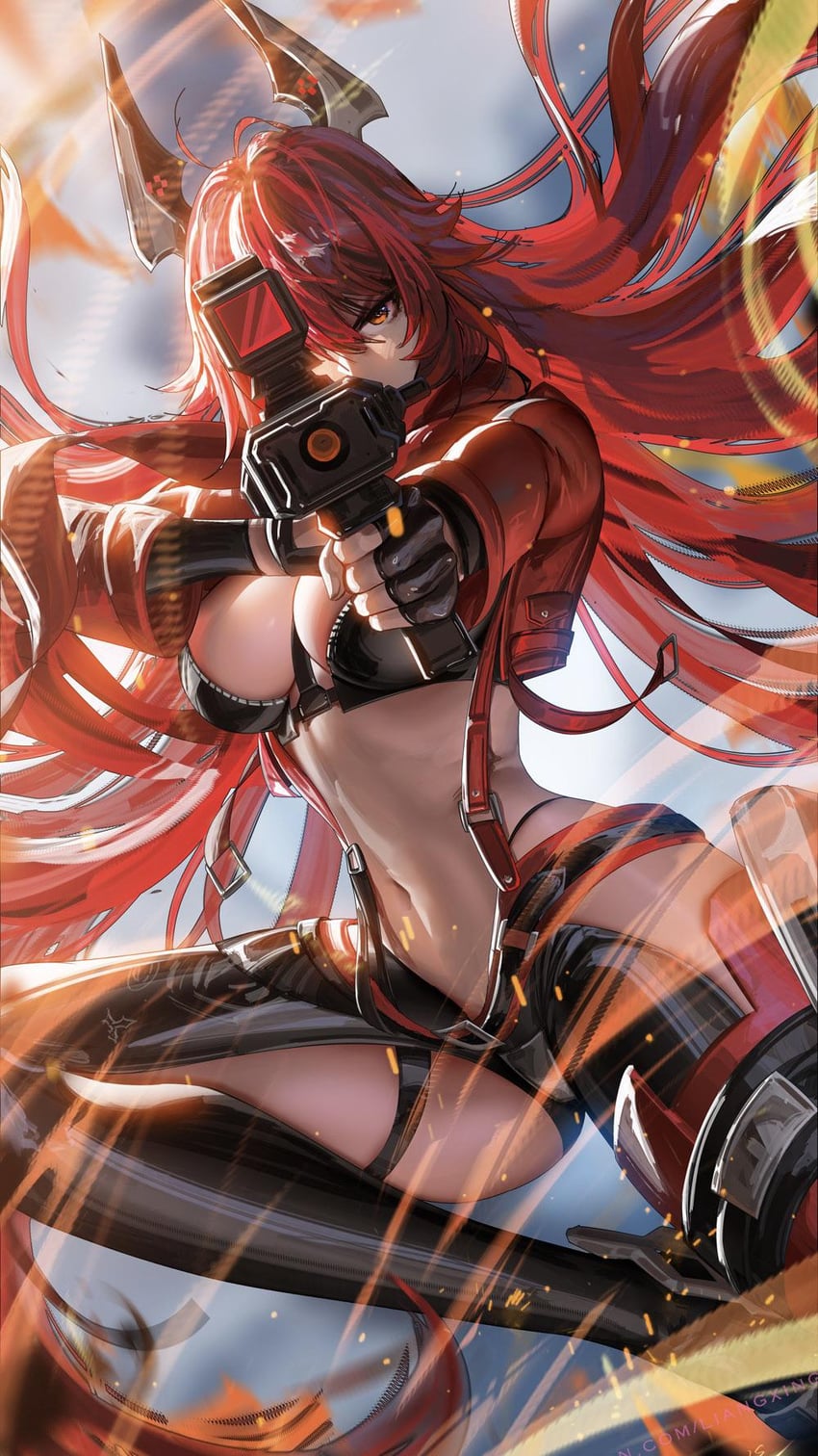 red hood (goddess of victory: nikke) drawn by liang_xing