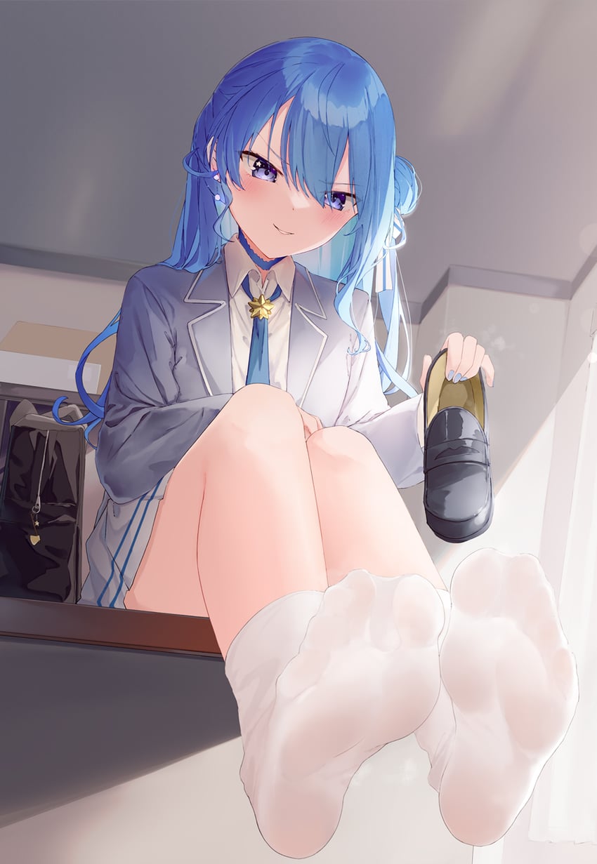 hoshimachi suisei (hololive) drawn by kou_futoshi