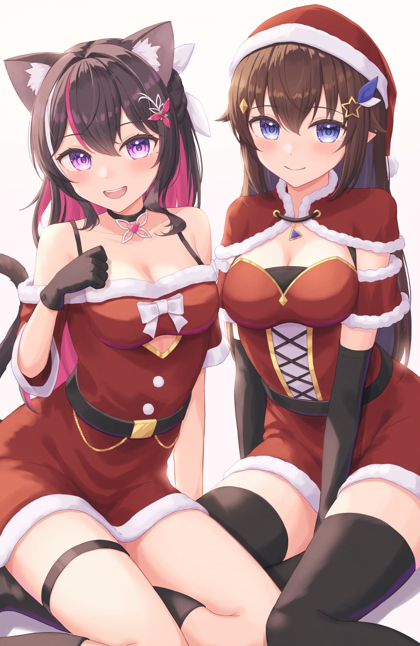 azki and tokino sora (hololive) drawn by typho