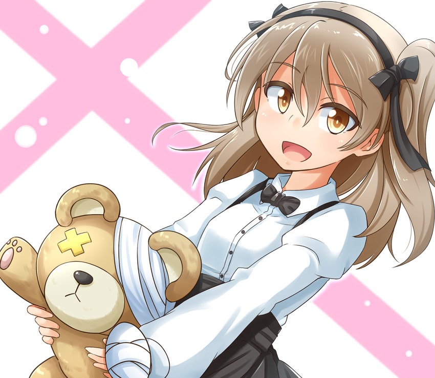 shimada arisu and boko (girls und panzer) drawn by kitayama_miuki