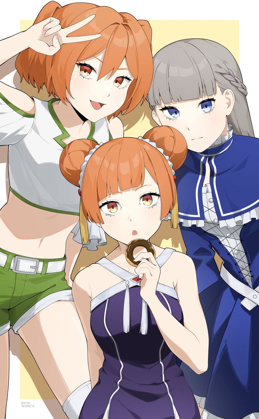lawine, kanne, and laufen (sousou no frieren) drawn by rifyaa