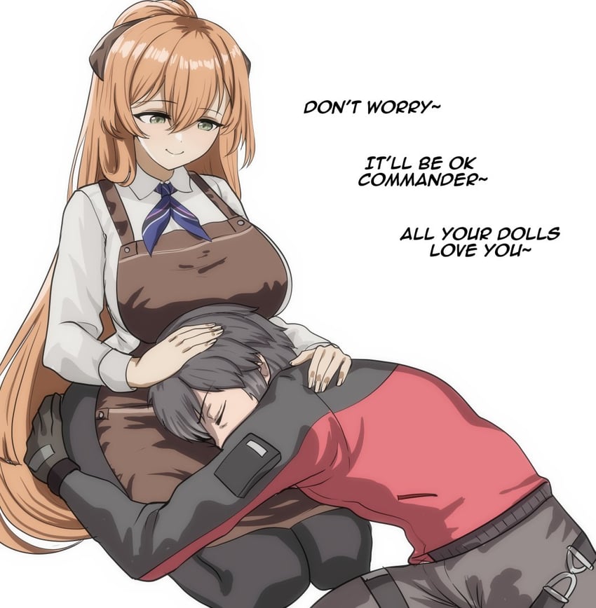 springfield and commander (girls' frontline and 1 more) drawn by gudakoguda