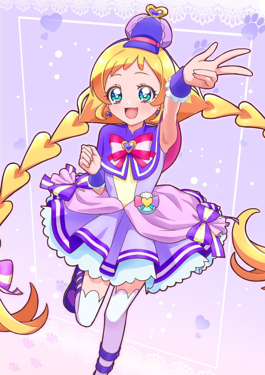 inukai iroha and cure friendy (precure and 1 more) drawn by tiler_(tiler00)