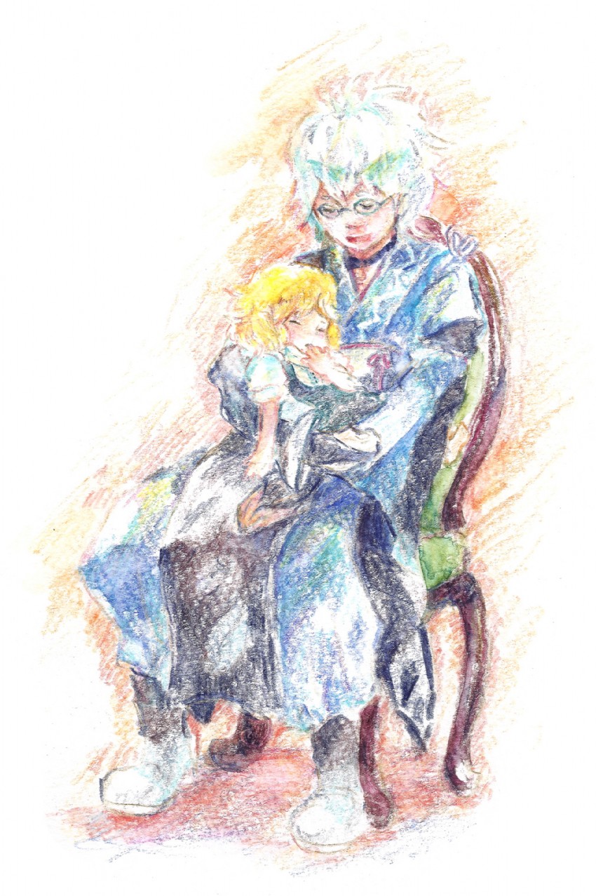 kirisame marisa and morichika rinnosuke (touhou) drawn by gogo/tad