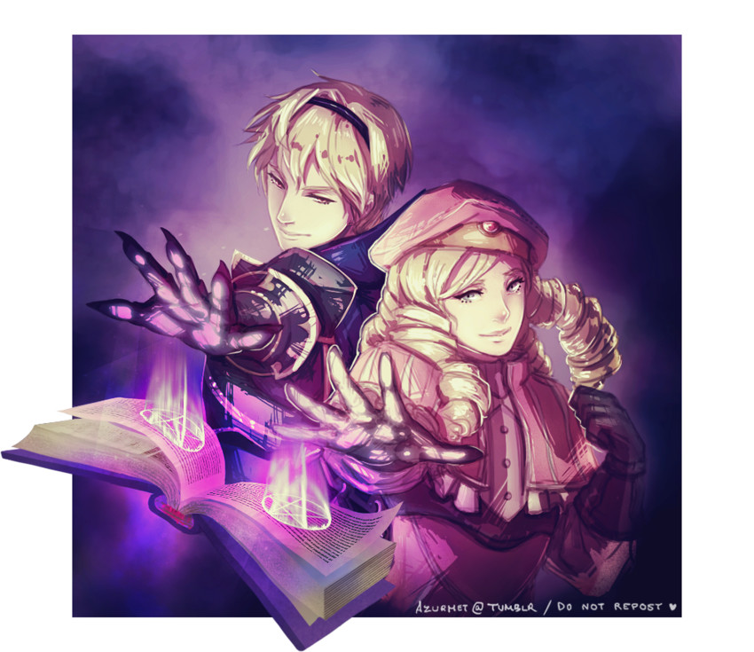 leo and forrest (fire emblem and 1 more) drawn by usmet_(azurmet)