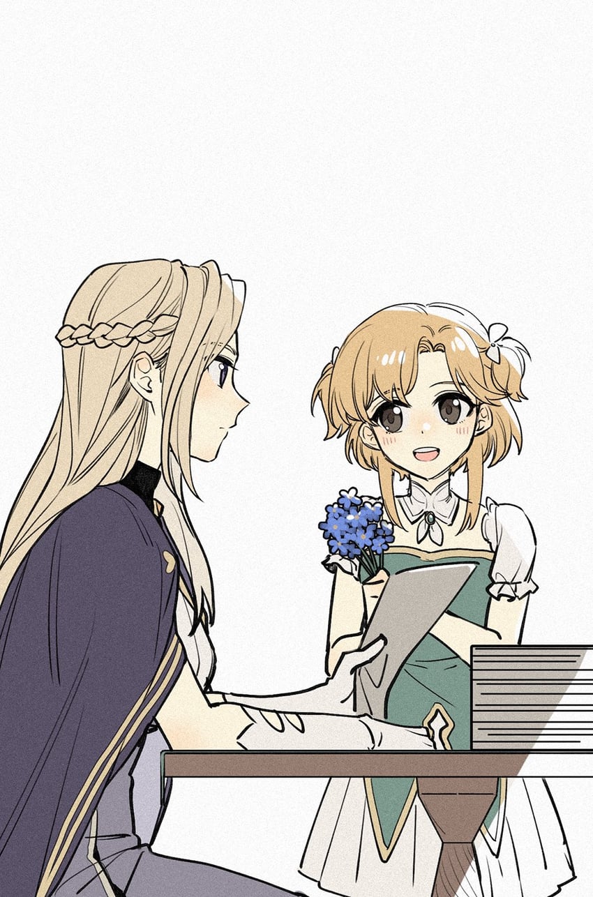 rose fryberg and gwyneth claremont (volcano princess) drawn by xunyu_(manyu)