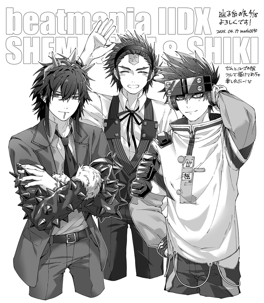shem, yuz, and shiki (bemani and 1 more) drawn by maoh_(aburaage0528)