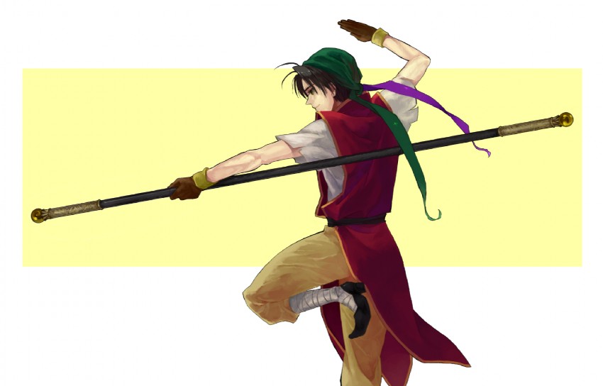 tir mcdohl (gensou suikoden and 1 more) drawn by halu-ca
