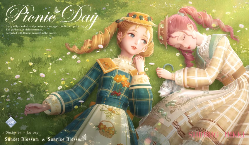 nikki, lolory, sunset blossom, and sunrise blossom (nikki and 1 more)