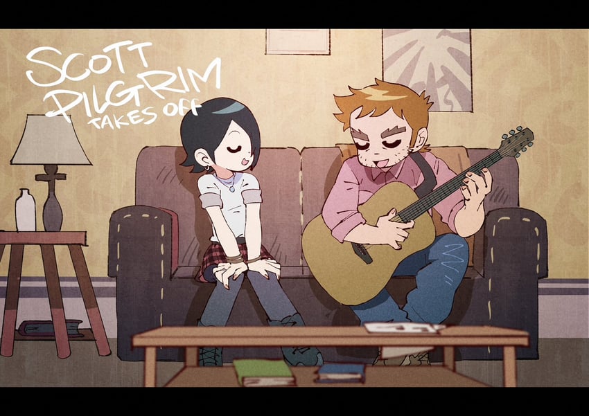 knives chau and stephen stills (scott pilgrim and 1 more) drawn by tetsu_(teppei)