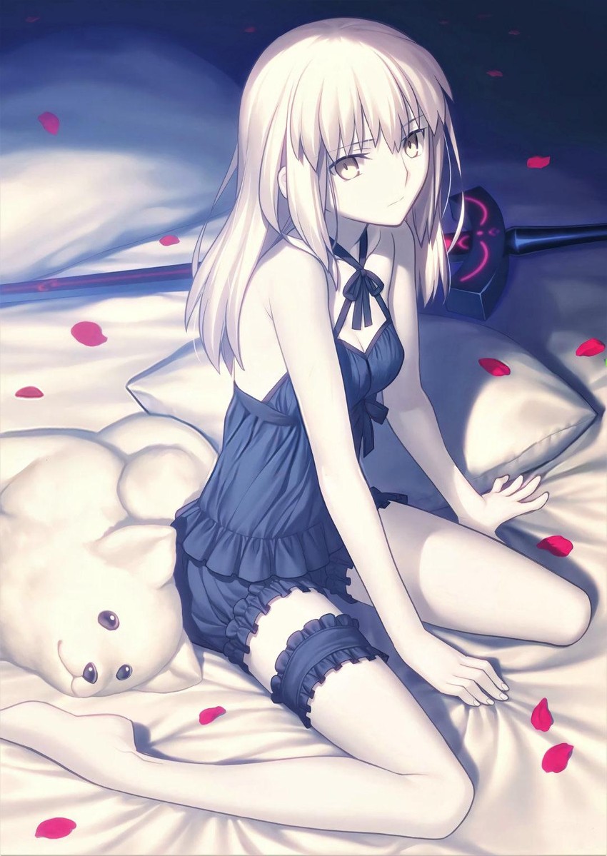 artoria pendragon, saber alter, and cavall ii (fate and 1 more) drawn by takeuchi_takashi