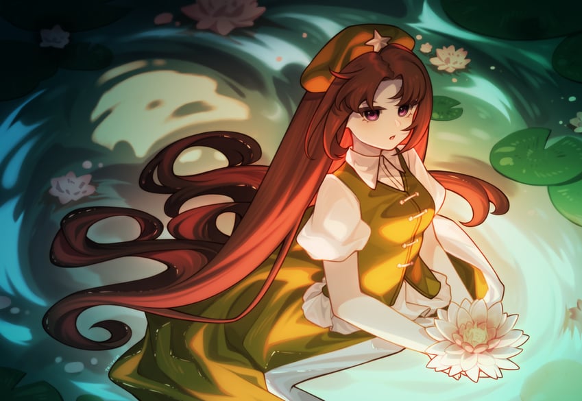 hong meiling (touhou and 1 more) drawn by tojorin