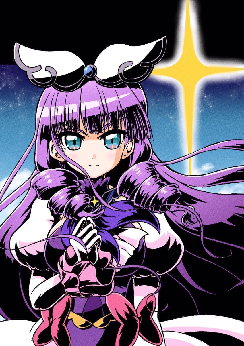 princess ellerein and cure noble (precure and 1 more) drawn by wakabayashi_makoto