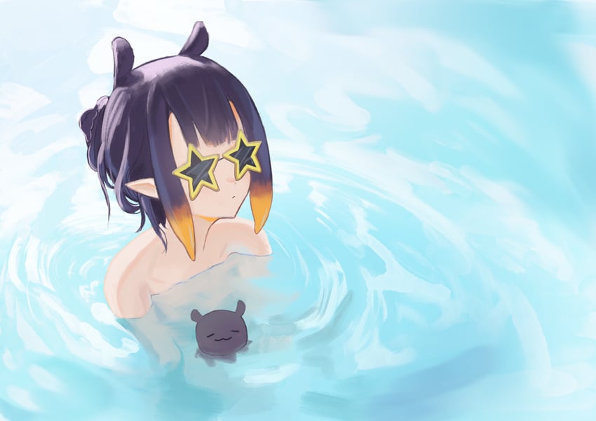 ninomae ina'nis and takodachi (hololive and 1 more) drawn by besi_(besidoesart)