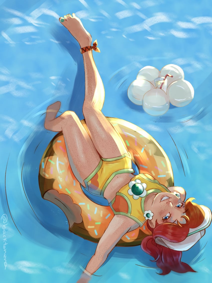 princess daisy (mario and 2 more) drawn by backtonena