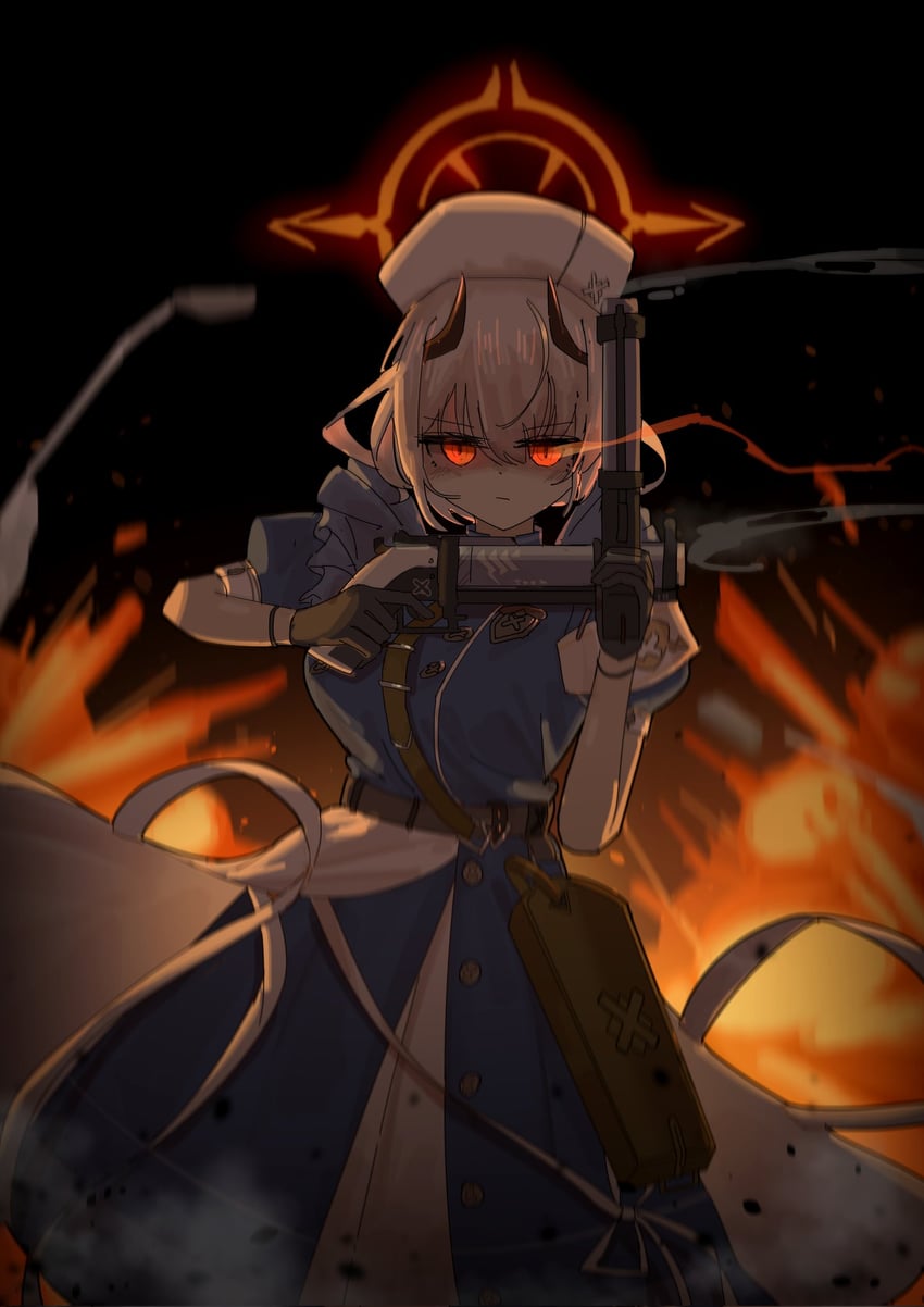 sena (blue archive and 1 more) drawn by xun_lin_(pixiv_93392103)