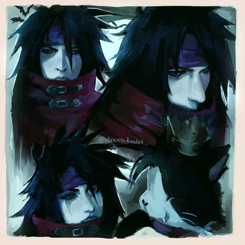 vincent valentine and cait sith (final fantasy and 3 more) drawn by gabby_(olrazzledazzle5)