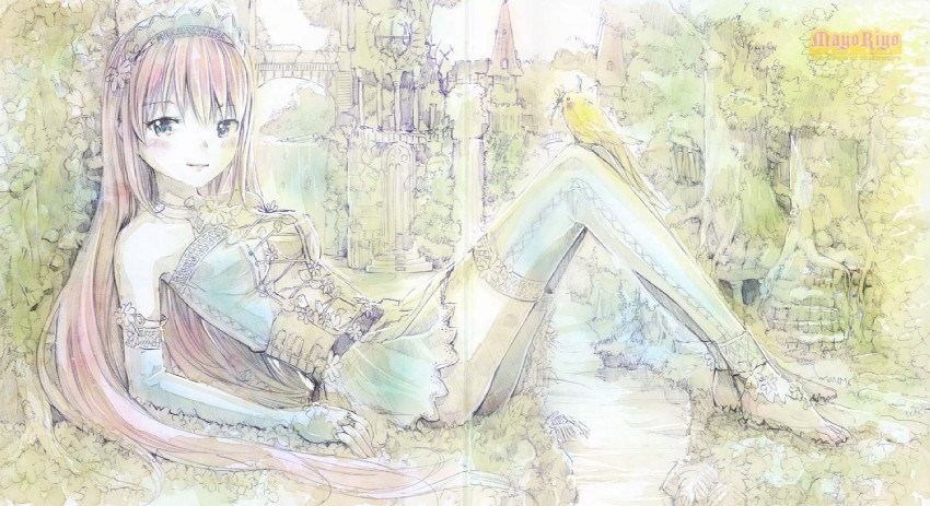 megurine luka (vocaloid) drawn by mayo_riyo