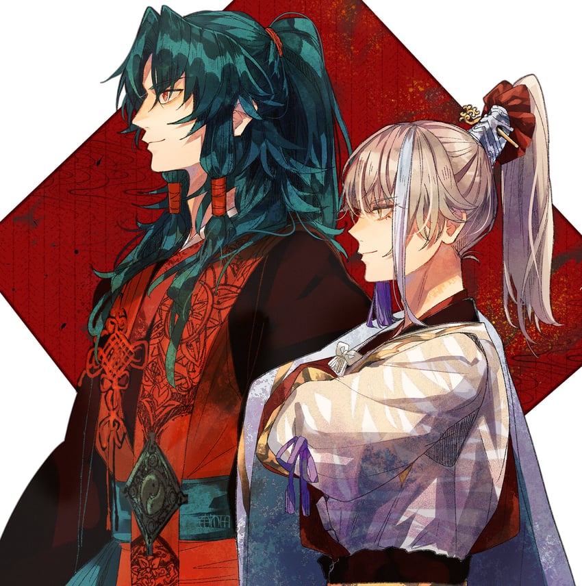 archer and zheng chenggong (fate and 1 more) drawn by u_5ham0