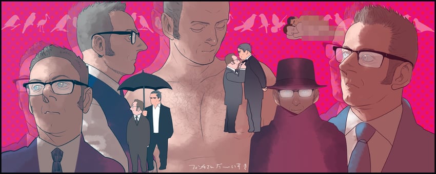 john reese and harold finch (person of interest) drawn by tabomi