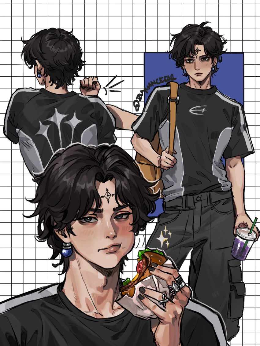 chrollo lucilfer (hunter x hunter) drawn by zu_yuan_cesar